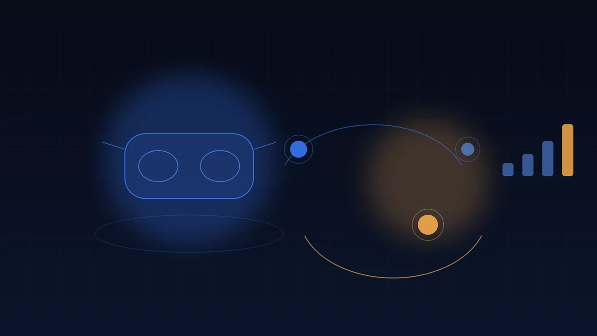 Generated illustration of video creative outperforming static in a practitioner audience